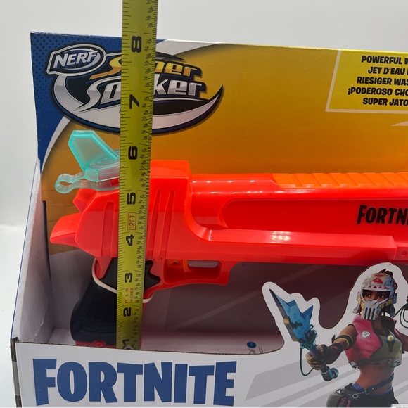 Fortnite HC Nerf Gun Supersoaker Water Gun Pistol Orange Hasbro 2021 NIB - Picture 8 of 10